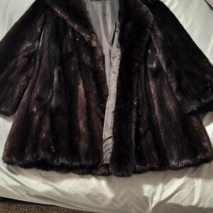 Vintage 1950's Mink Fur Coat